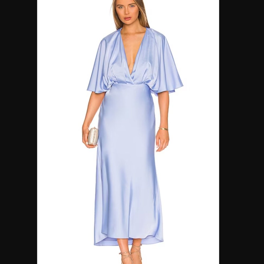 NWT Revolve AIIFOS Isabelle Maxi Dress Light Blue - Small